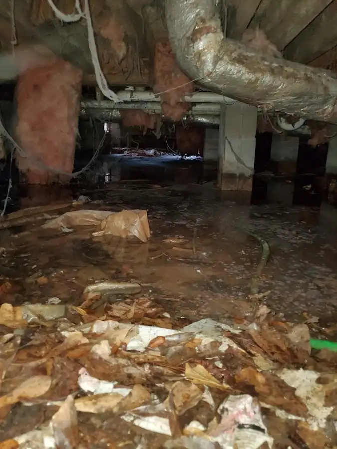 Crawl space flood assessment for Commercial Water Damage Restoration in Fort Leonard Wood
