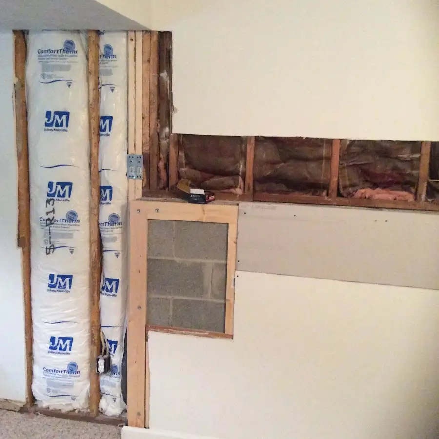 Wall insulation replacement during Contents Cleaning & Restoration in Fort Leonard Wood